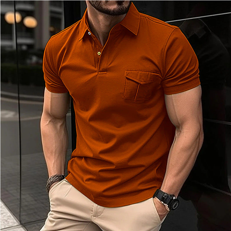 Herren Poloshirt Modern Slimfit Brusttasche
