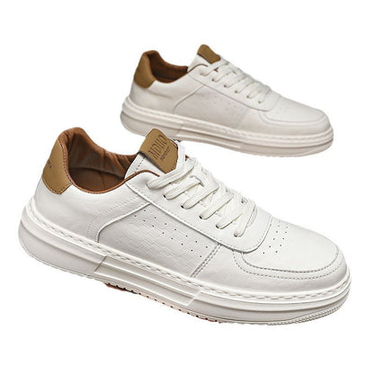 Damen Leder Sneaker Weich atmungsaktiv Schwarz
