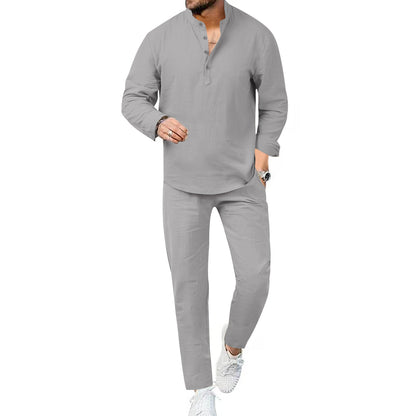 Herren Freizeitanzug Modern atmungsaktiv Knopfleisten Design