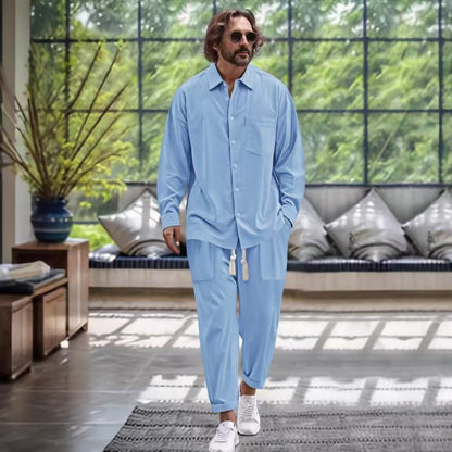 Herren Freizeitset Modern mit Satin-Oberfläche Hochwertig