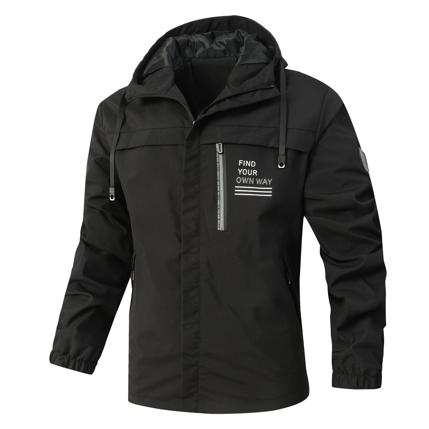 Herrenjacke Leicht Verstellbares Kapuzenjacket Outdoor - BerlinGlamour
