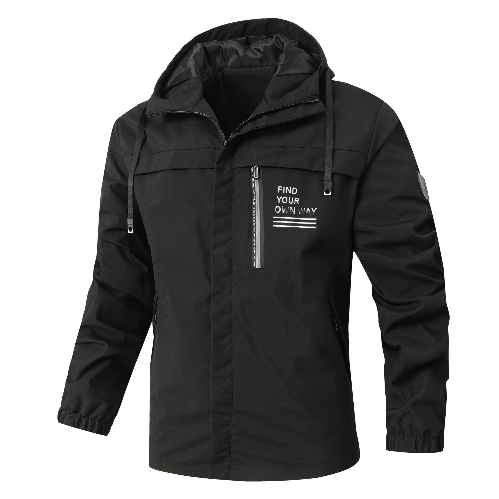 Herrenjacke Leicht Verstellbares Kapuzenjacket Outdoor - BerlinGlamour