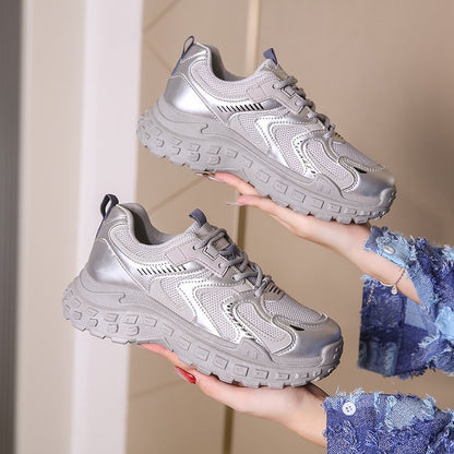 Damen Sneaker Sportlich Ergonomisch Dämpfend