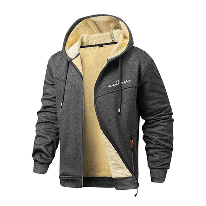 Herren Fleecejacke Sportlich Modern mit Taschen