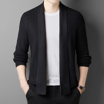 Herren Strickjacke Modern Praktisch mit Taschen
