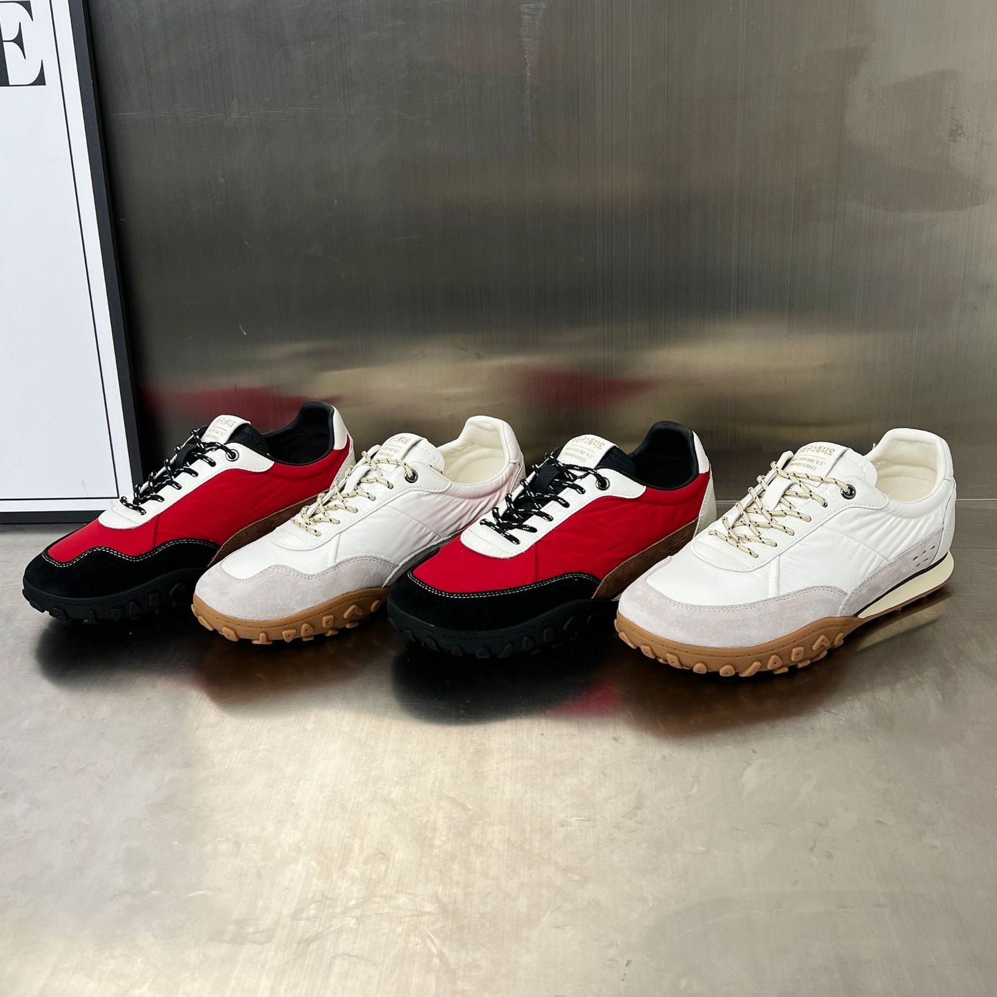 Damen Sneaker Sportlich Elegant mit Polster und Rutschfester Sohle