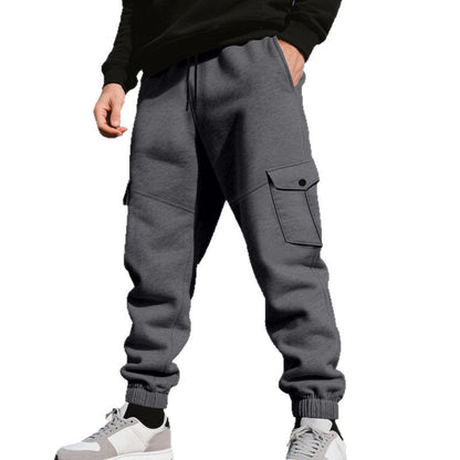 Herren Trainingshose Bequem Elastisch Mit Seitentaschen