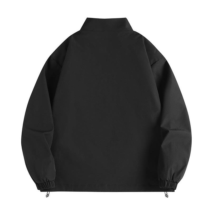 Herren Windjacke Lässig Modern mit Kragen und Taschen