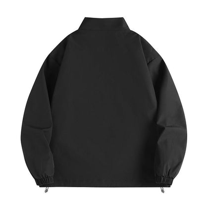 Herren Windjacke Lässig Modern mit Kragen und Taschen