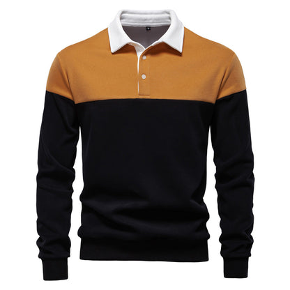 Herren Poloshirt Langarm Modern Farben Hochwertig