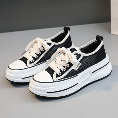 Damen Sneaker Sportlich Atmungsaktiv Mesh Trendy