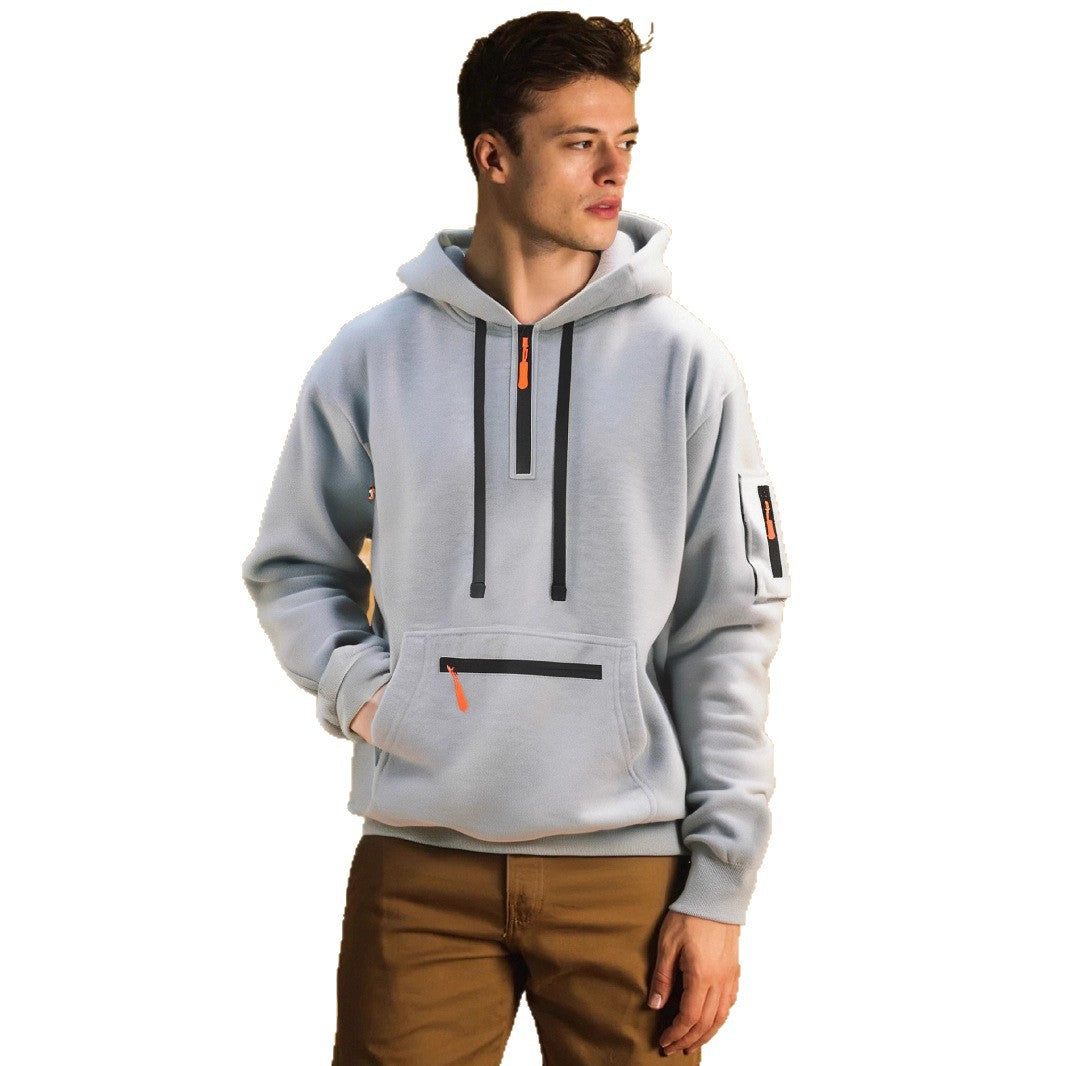 Herren Kapuzenpullover Modern Reißverschluss Trendig