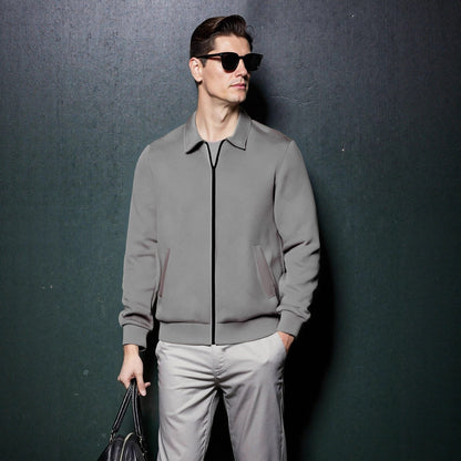 Herren Sportjacke Modern mit Strukturiertem Design