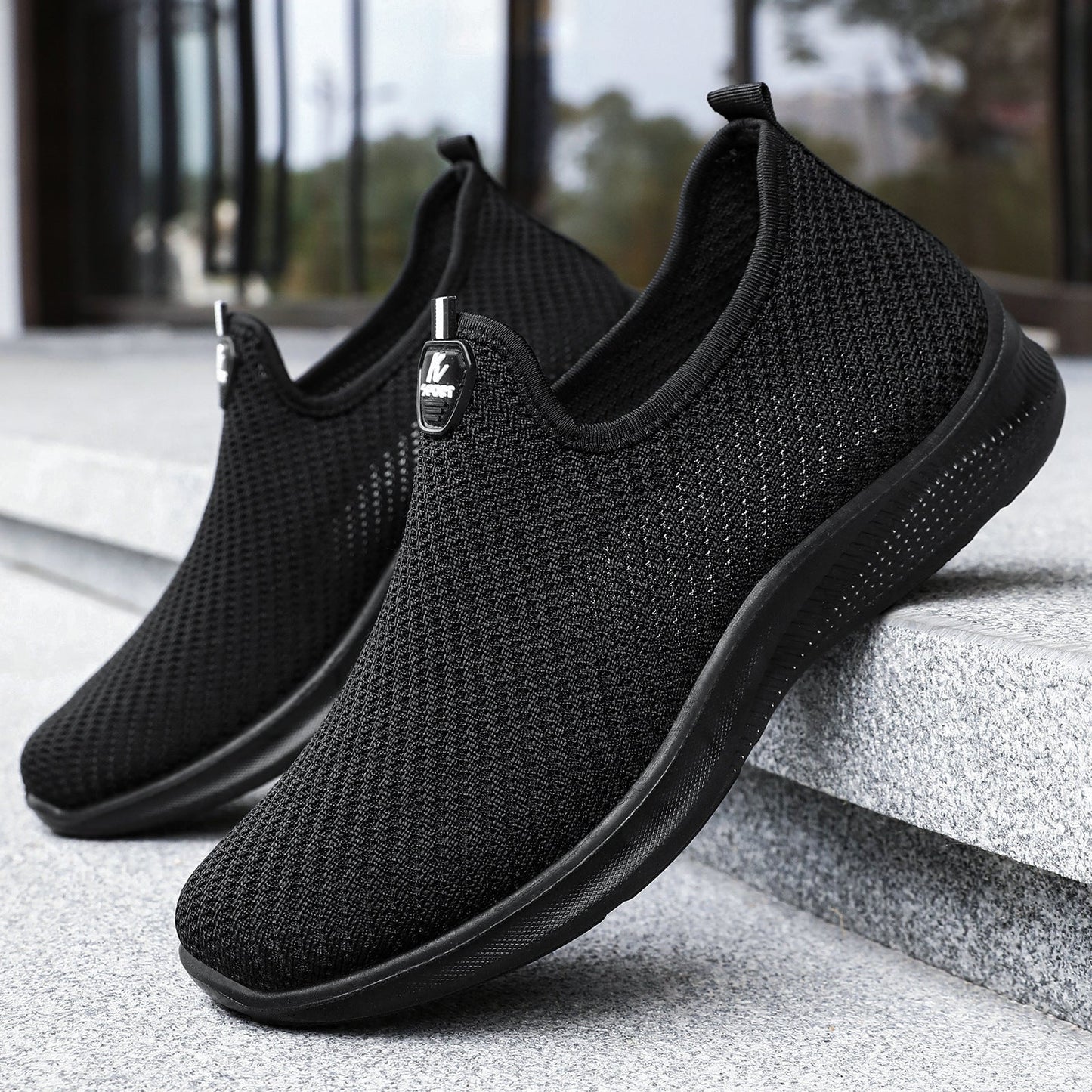 Damen Freizeitschuhe atmungsaktiv bequem schwarz