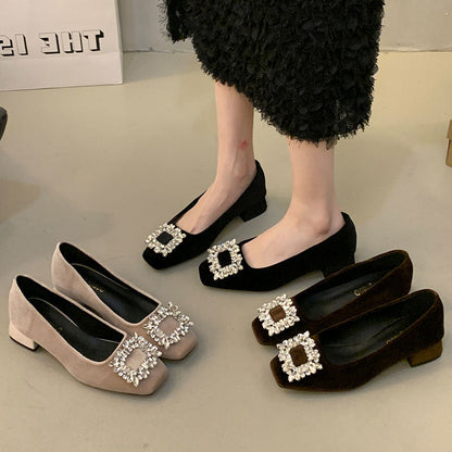 Damen Ballerinas Glitzernd mit Kristallen Elegant