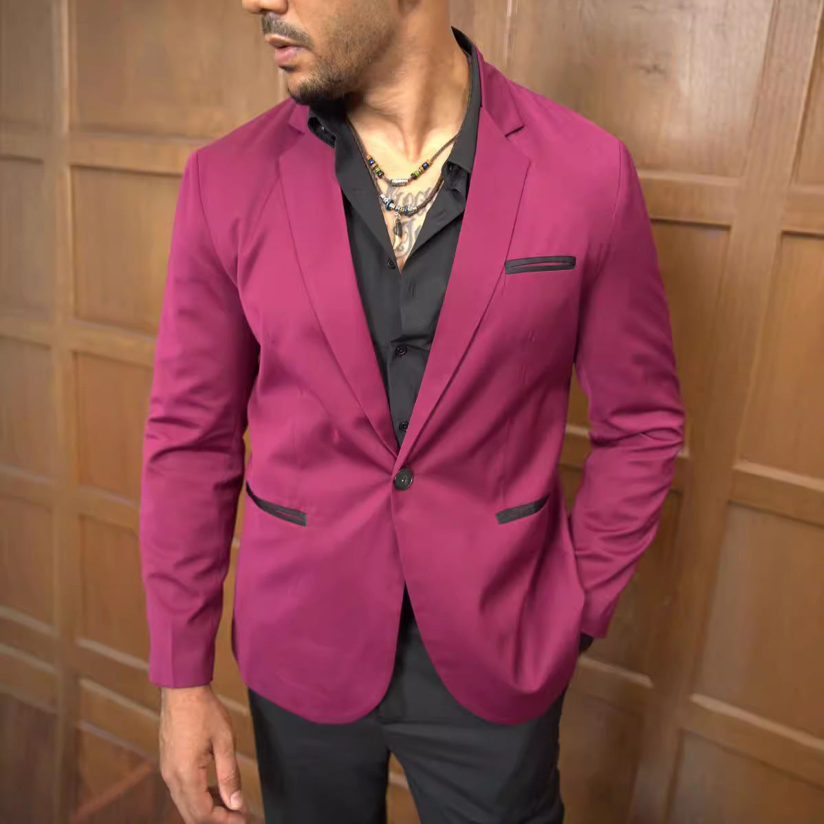Herren Sakko Moderner Schnitt Elegant Slim Fit - BerlinGlamour