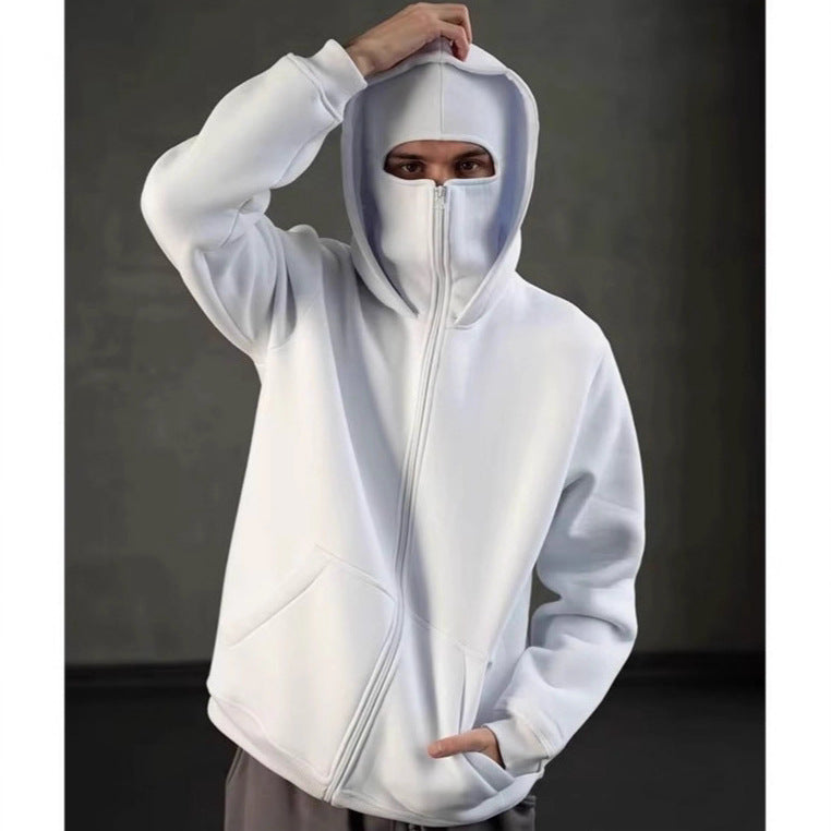 Herren Kapuzenpullover Großes Modell Reißverschluss Oversized