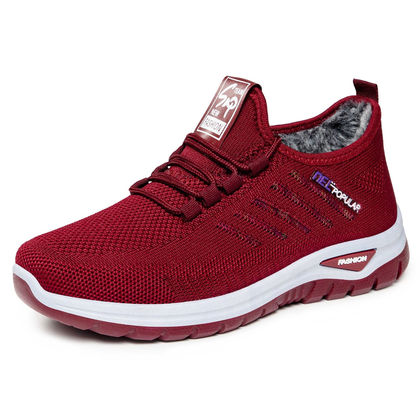 Damen Sneaker Sportlich Bequem Kuschelig