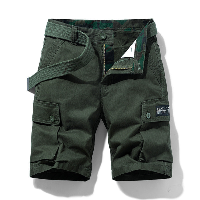 Herren Cargoshorts Bequem Vieltaschen Gürtelschlaufe