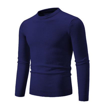 Herren Pullover Rundhals Weich Strick Klassisch