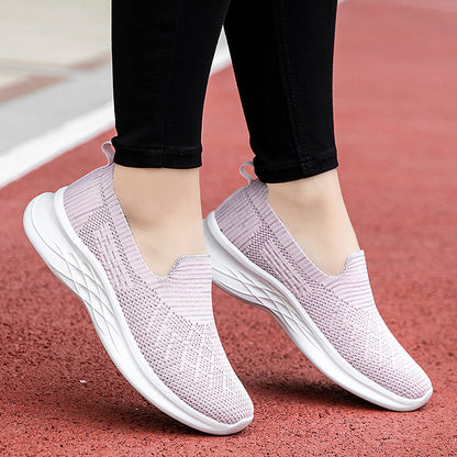 Damen Sneaker Bequem Slip-On Flexibel