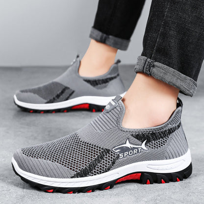 Damen Sneaker Sportlich Atmungsaktiv Slip-On Laufschuhe