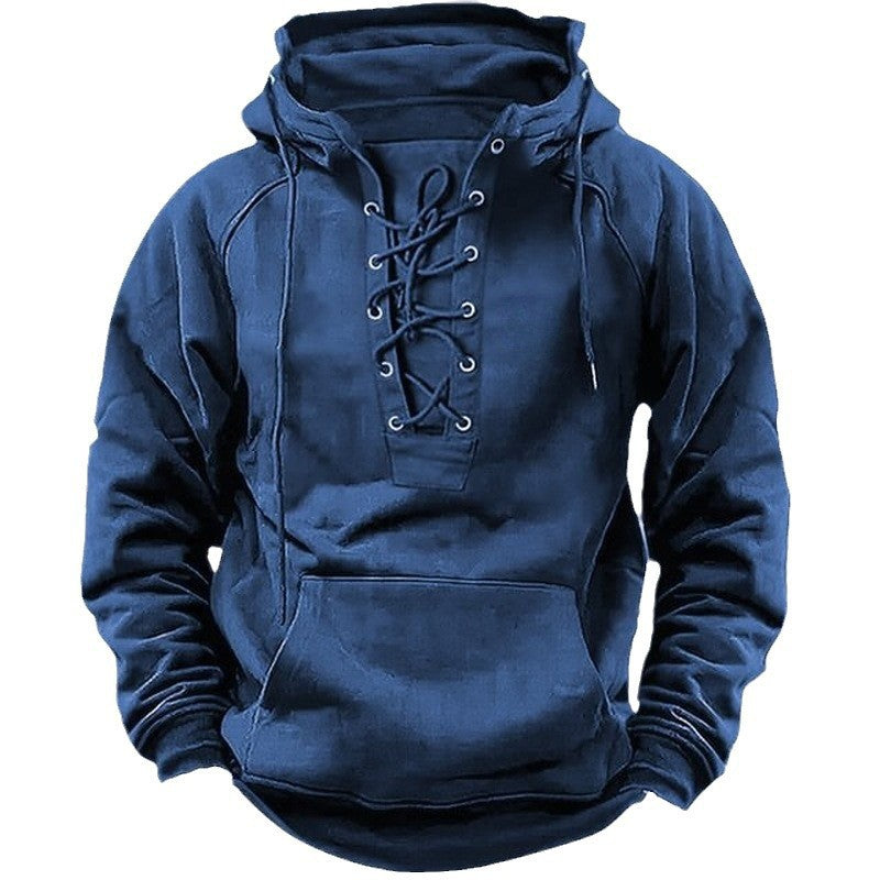 Herren Kapuzenpullover Modern Schnürung Hochwertig