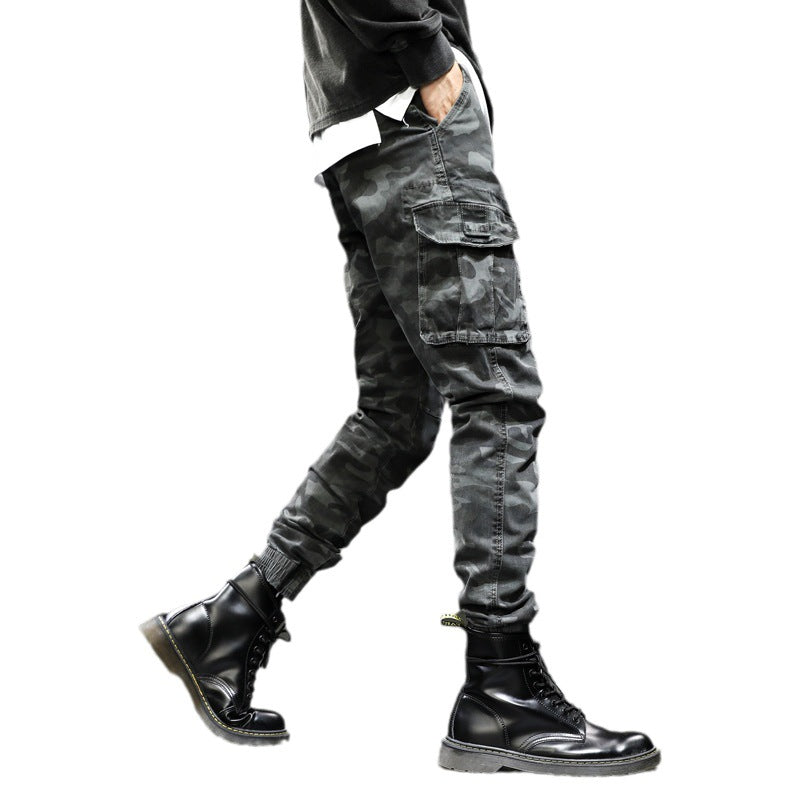 Herren Cargohose Bequem Elastisch Mit Taschen
