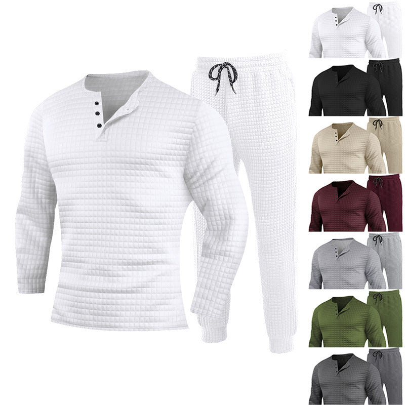 Herren Sportanzug Langarmshirt Jogginghose Grau - BerlinGlamour