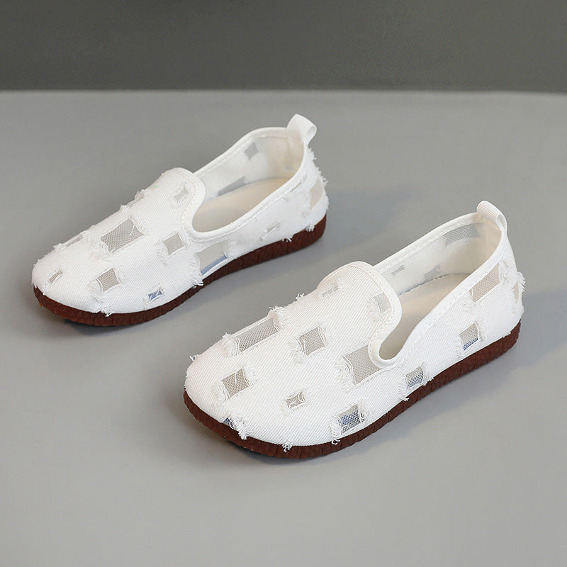 Damen Slip-On Schuhe Luftig Lochdesign Trendy Sommer