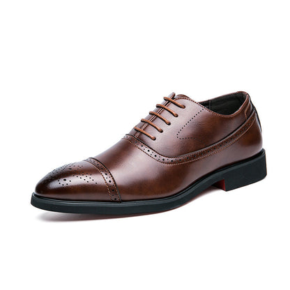 Damen Schnürschuhe aus Leder Elegante Klassisch Perforiert