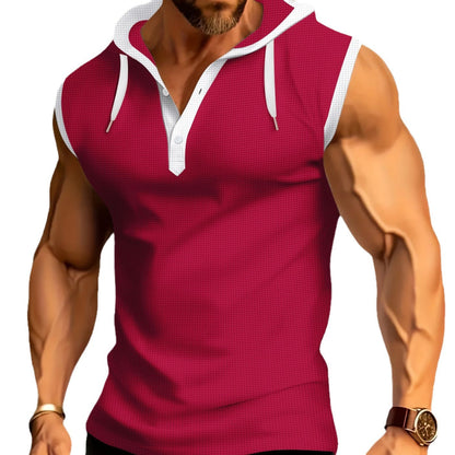 Kurzarm Kapuzen Polo Shirt Sportlich Herren - BerlinGlamour