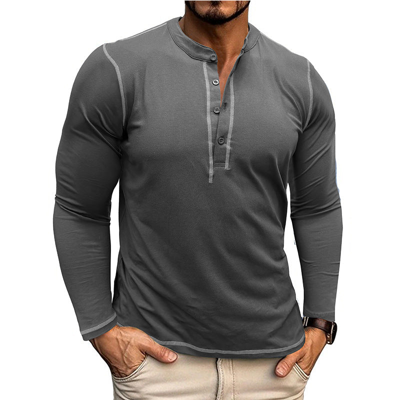 Herren Langarmshirt Atmungsaktiv Elegantes Design
