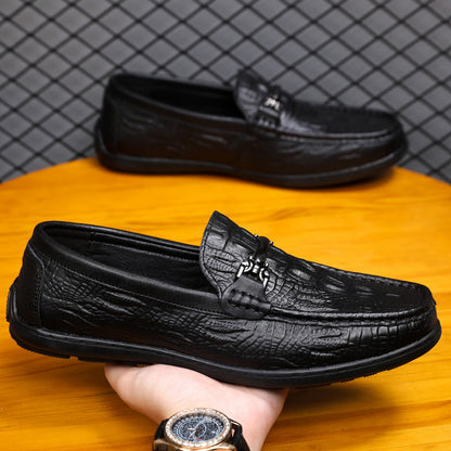 Herren Mokassins Elegante Lederschuhe Heidi Stil