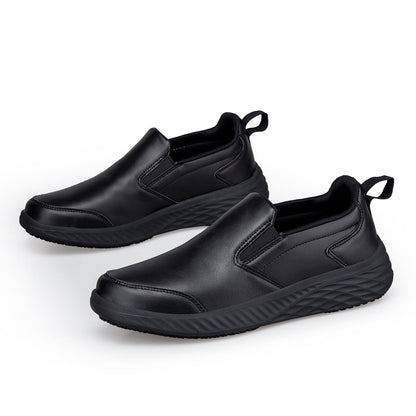 Damen Sneaker Bequem Slip-On Rutschfest Schwarze Schuhe