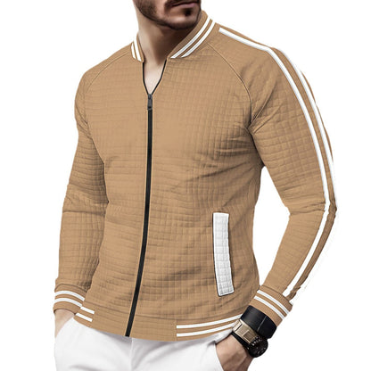 Herren Steppjacke Sportlich Streifenjacke Winter