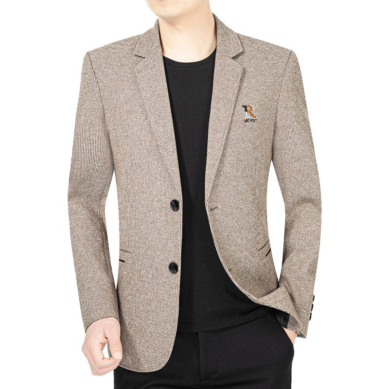 Herren Blazer Jacke Modern Slim Fit mit Struktur