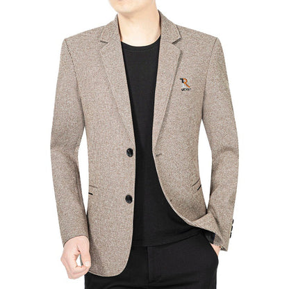 Herren Blazer Jacke Modern Slim Fit mit Struktur