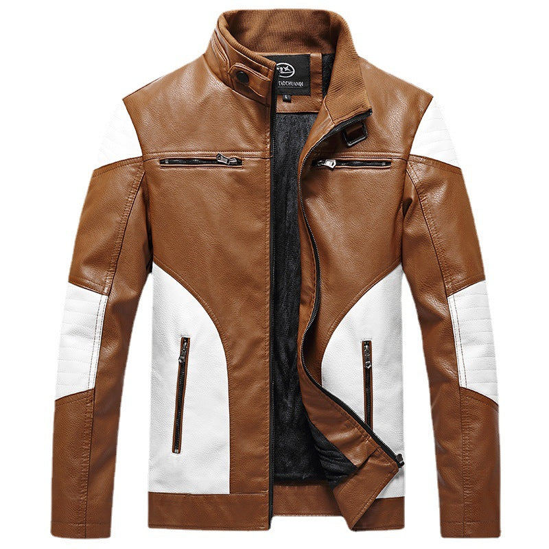 Lederjacke Herren Leder Schwarz Elegant