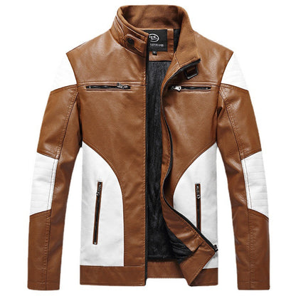 Lederjacke Herren Leder Schwarz Elegant