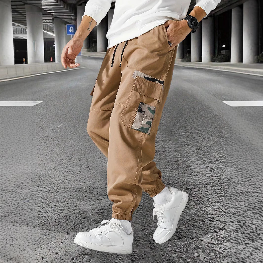 Herren Cargo-Hose Modern Mit Vielen Taschen