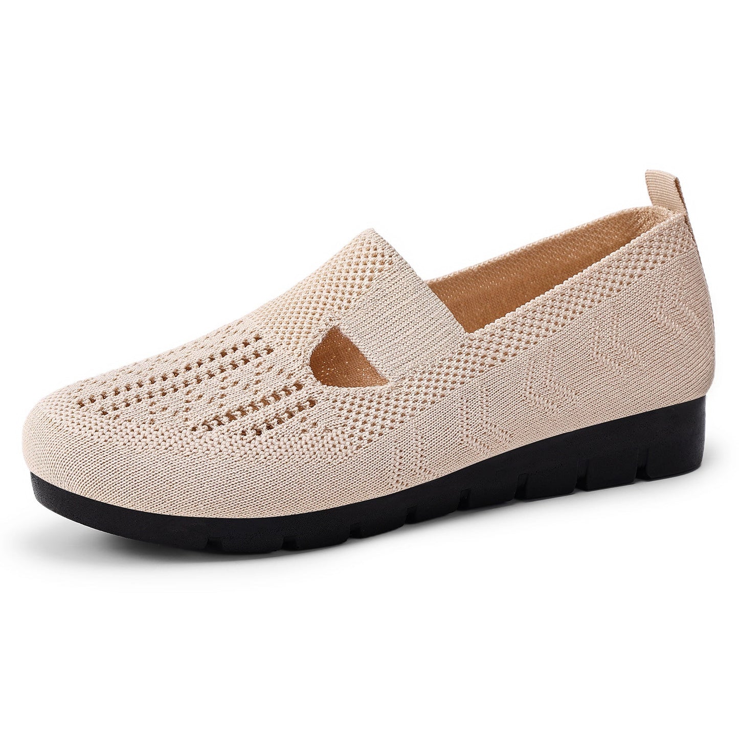 Damen Slip-On Schuhe Komfort Atmungsaktiv Elastisch