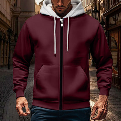 Herren Kapuzenjacke Doppellagig Warm Wasserabweisend