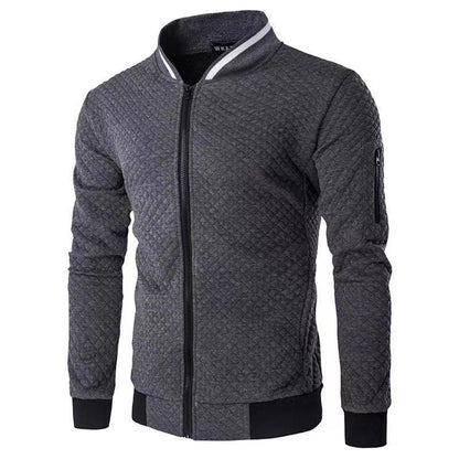 Herren Steppjacke Sportlich Reißverschluss Taschen Modern