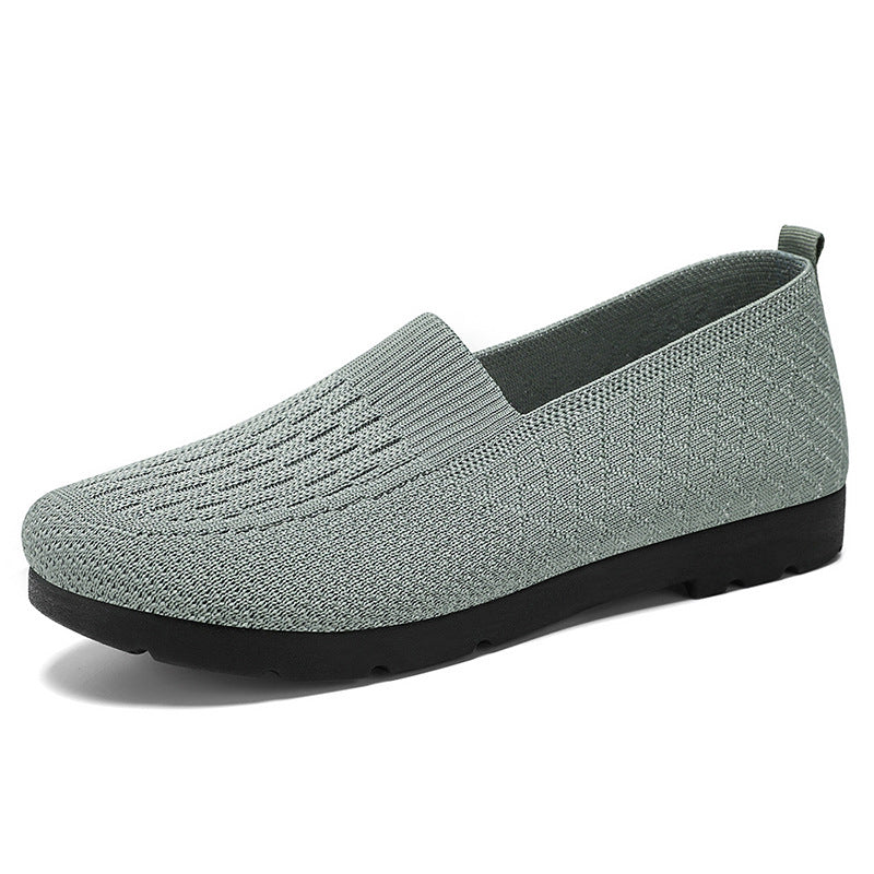 Damen Sportschuhe Atmungsaktiv Slip-On Freizeit Schuhe Bequem
