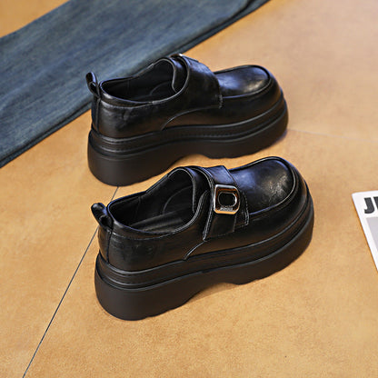 Damen Plateauschuhe Hoch mit Riemen und Dekoration