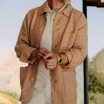 Herren Kordjacke Lässig Modern Schnitt