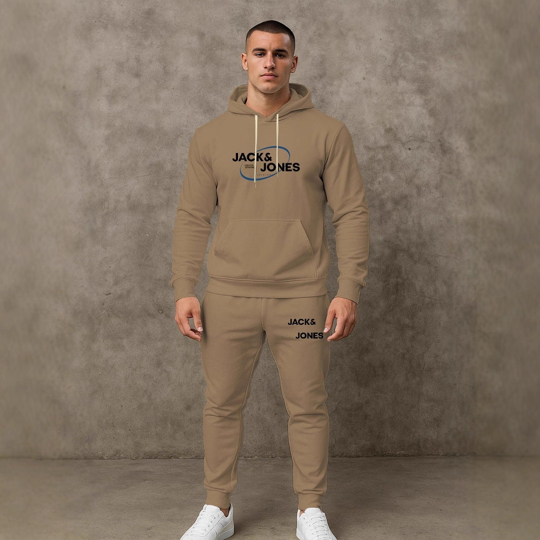 Herren Jogginganzug Set Freizeit Hoodie Hose Sportlich
