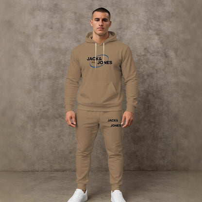 Herren Jogginganzug Set Freizeit Hoodie Hose Sportlich