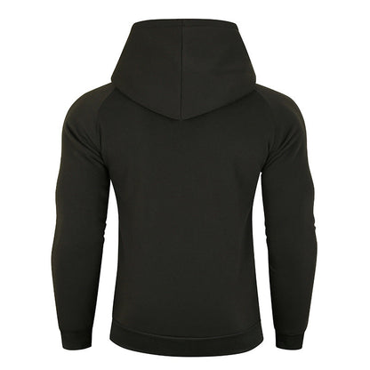 Herren Kapuzenpullover Asymmetrisch Reißverschluss Hochkragen Modern
